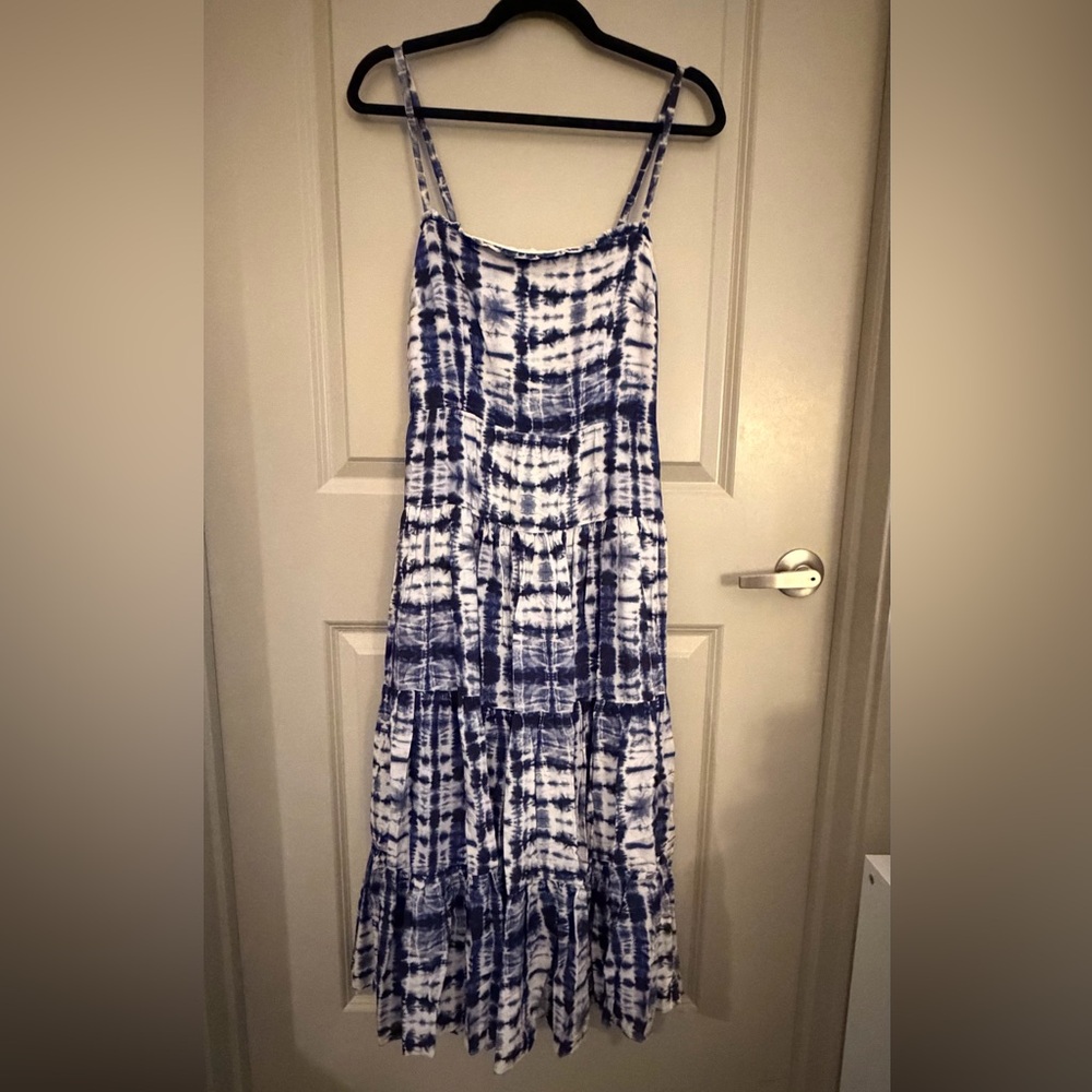 Alex Marie Blue Tie-Dye Maxi Dress | Size 6